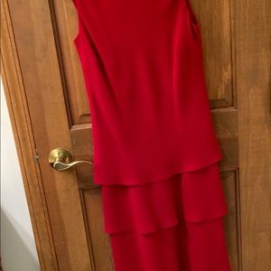 Evan-Picone red dress